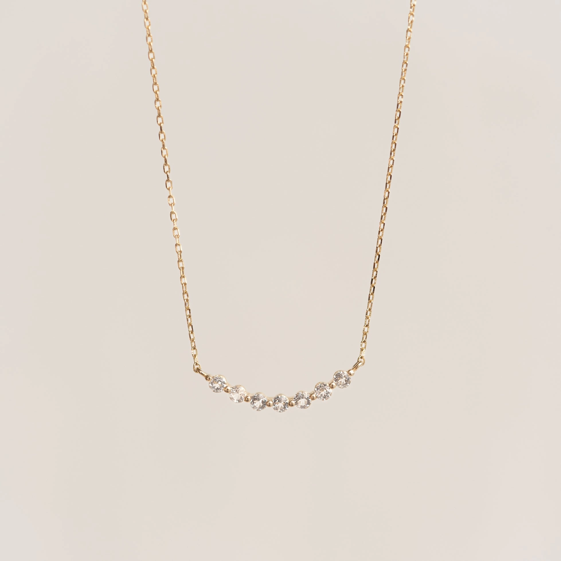 April Birthstone Necklace 14k Gold - Diamond Lightweight Jewelry High-Quality Ornament