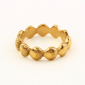 Balanced Geometry Artistic Art SYDNEY SHELL RING