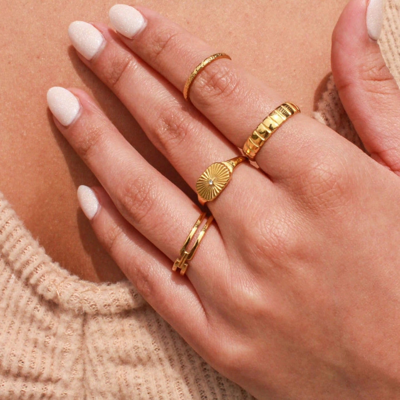 LUCIA CHAIN LINK RING All Purpose Gift