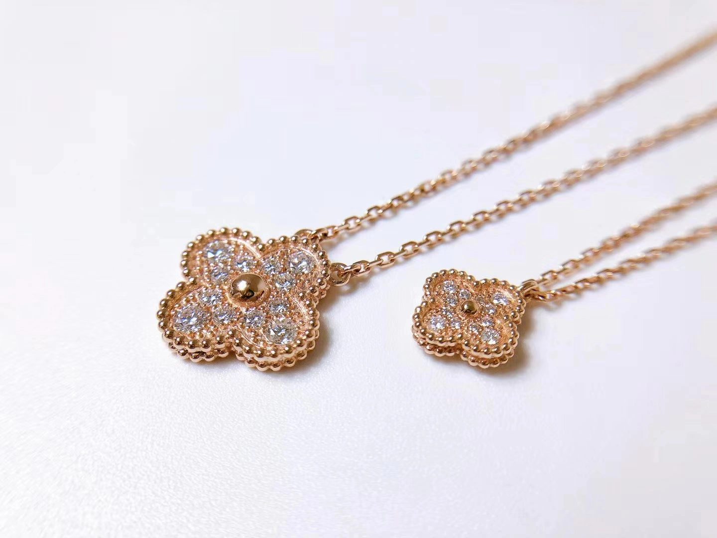 Rosalee CZ Clover Necklace Sweet Motifs Amazing Piece