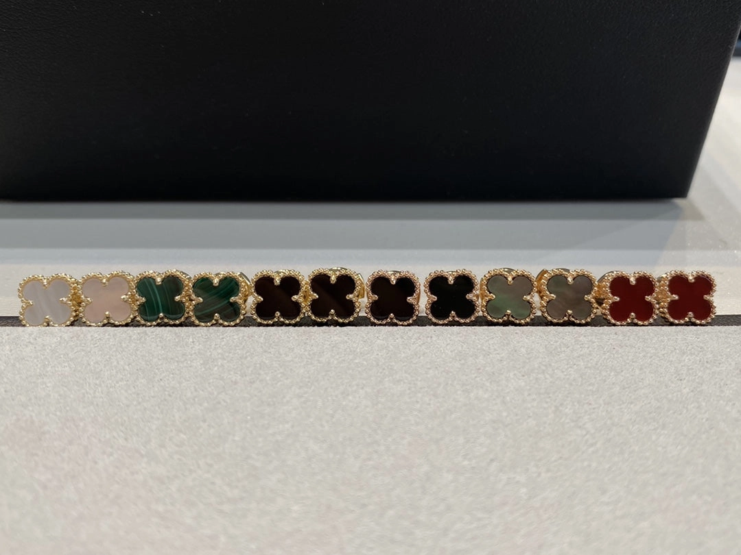 Rosalee Gold Clover Earrings Square Item