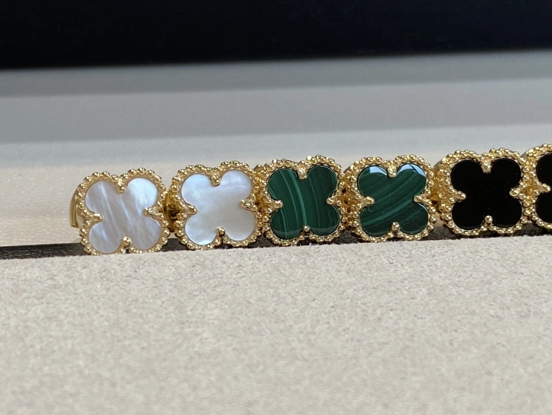 Vibrant Jewelry Rosalee Gold Clover Earrings