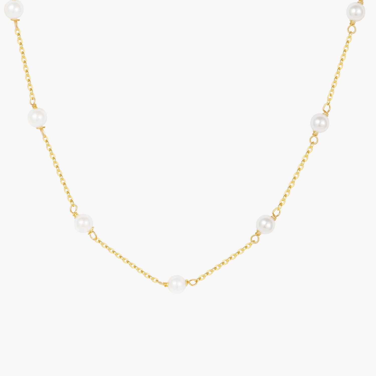 Style Detail S925 Dainty Pearl Necklace