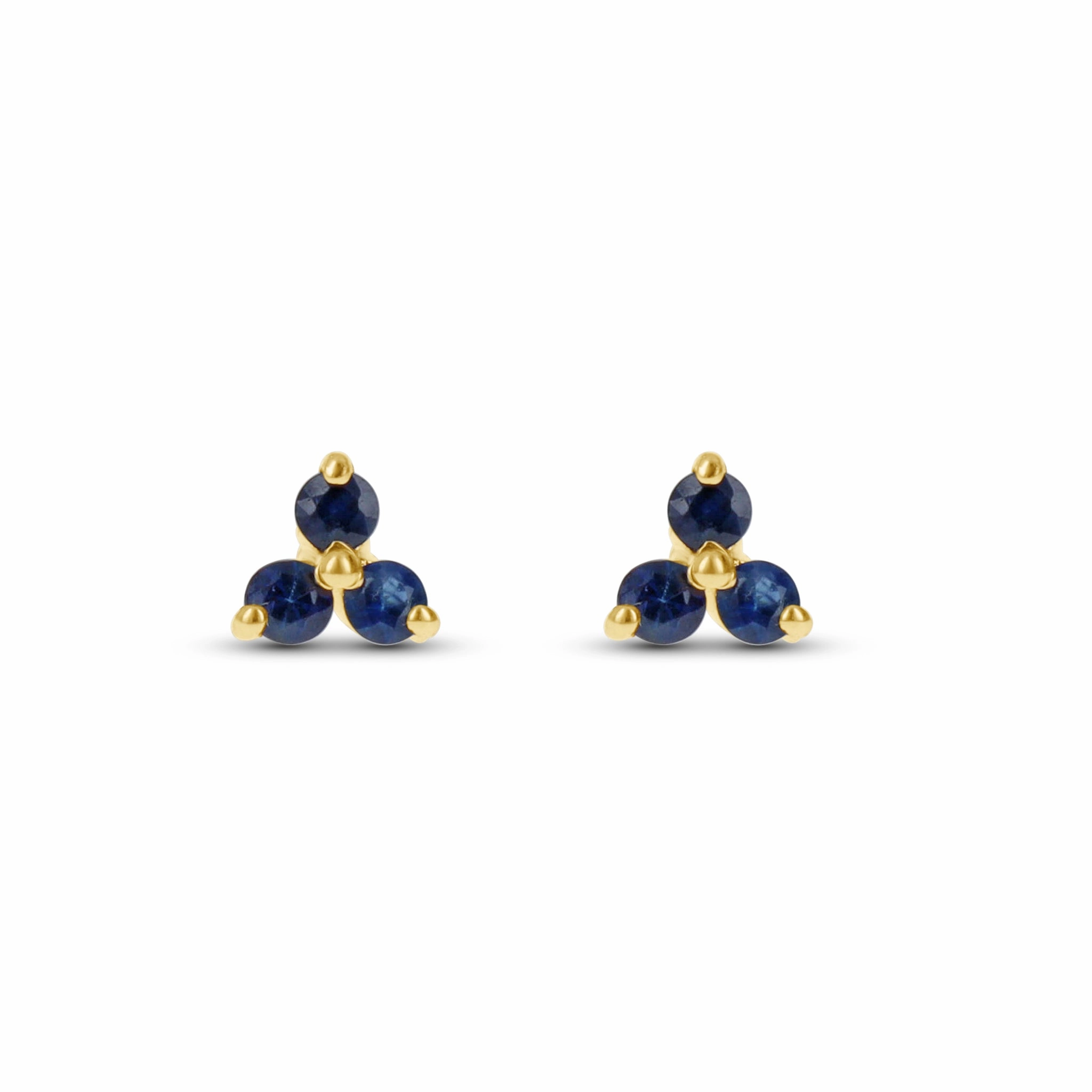 Sapphire Flower Stud Earrings Gifting Moment Timeless Fashion