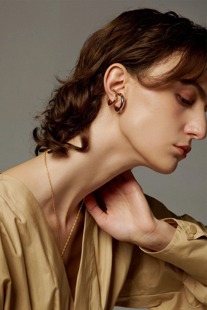 Star-Shaped Decoration Daytime Trinket Leticia Minimalist Geometric Ear Cuff Mix & Match 18K