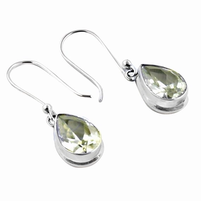 Simple Aesthetic Stunning 925 Sterling Silver Earrings with Cool Cubic Zirconia Gemstones