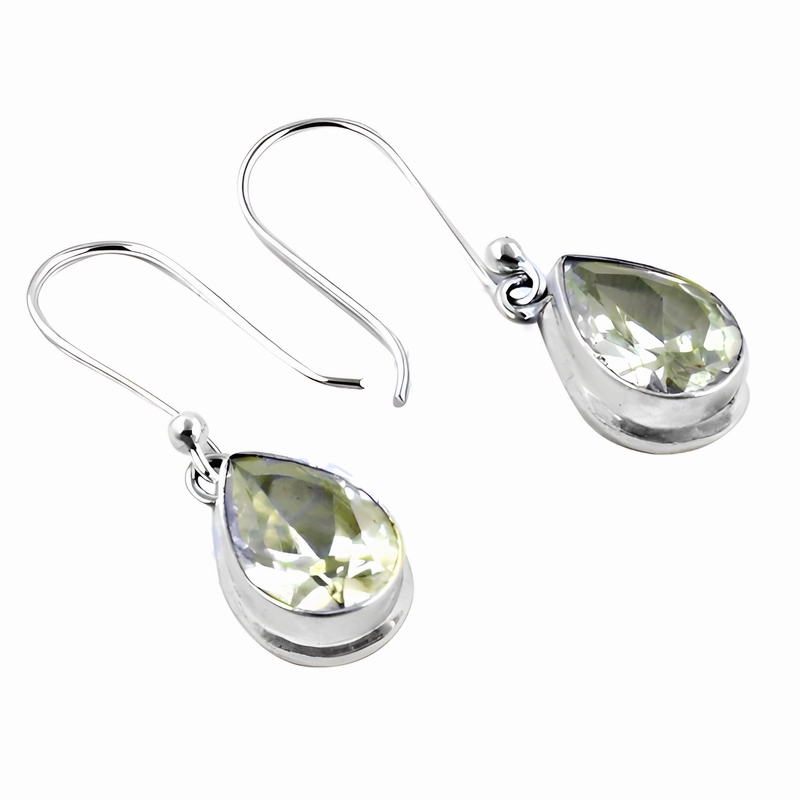 Simple Aesthetic Stunning 925 Sterling Silver Earrings with Cool Cubic Zirconia Gemstones
