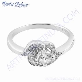 Latest 925 Sterling Silver Cubic Zirconia Ring - Shop Now Artisan Jewelry