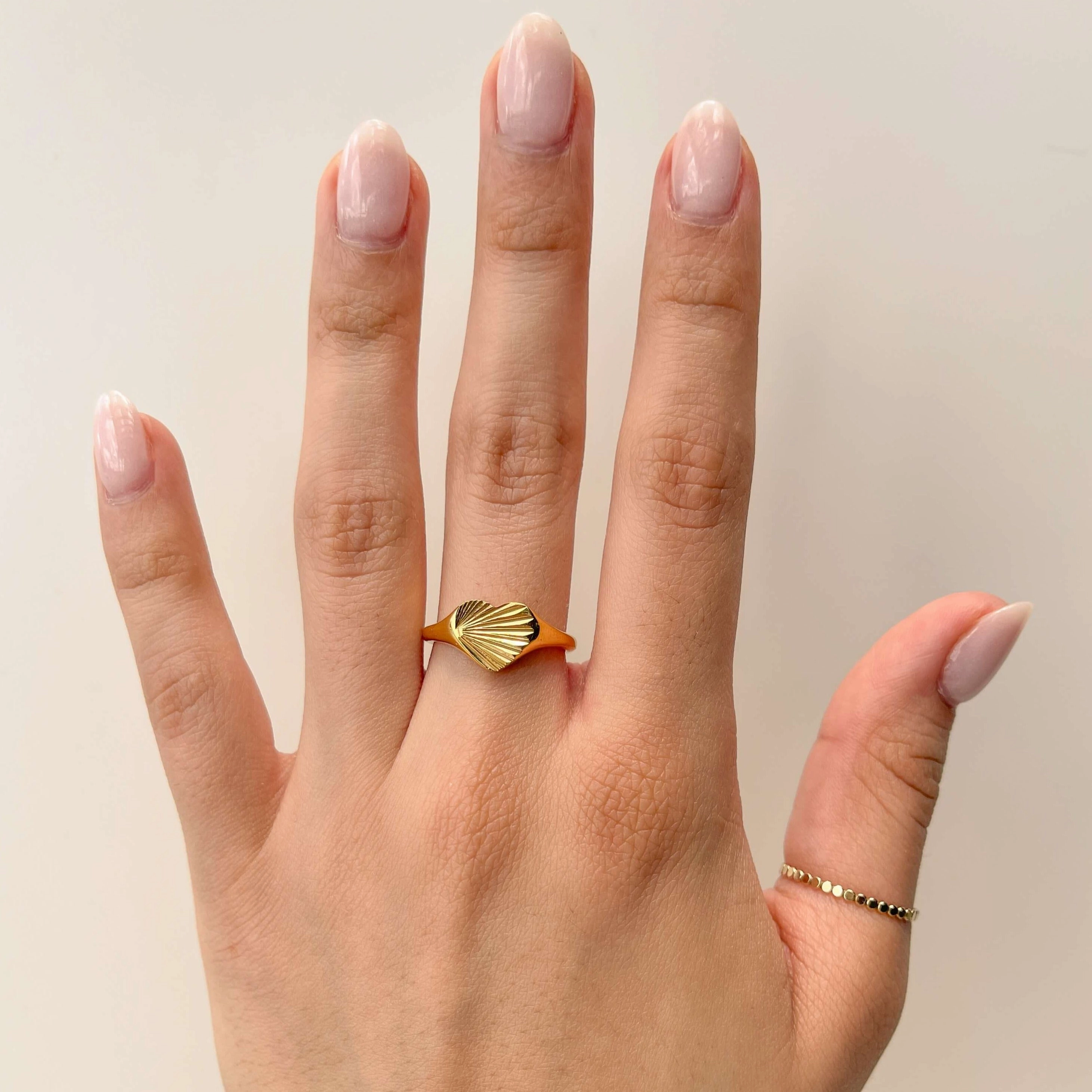 SELF LOVE HEART SIGNET RING Memorable Accessory Handcrafted Craft