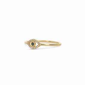 Diamond Evil Eye Ring Trendy Addition Neat Detail