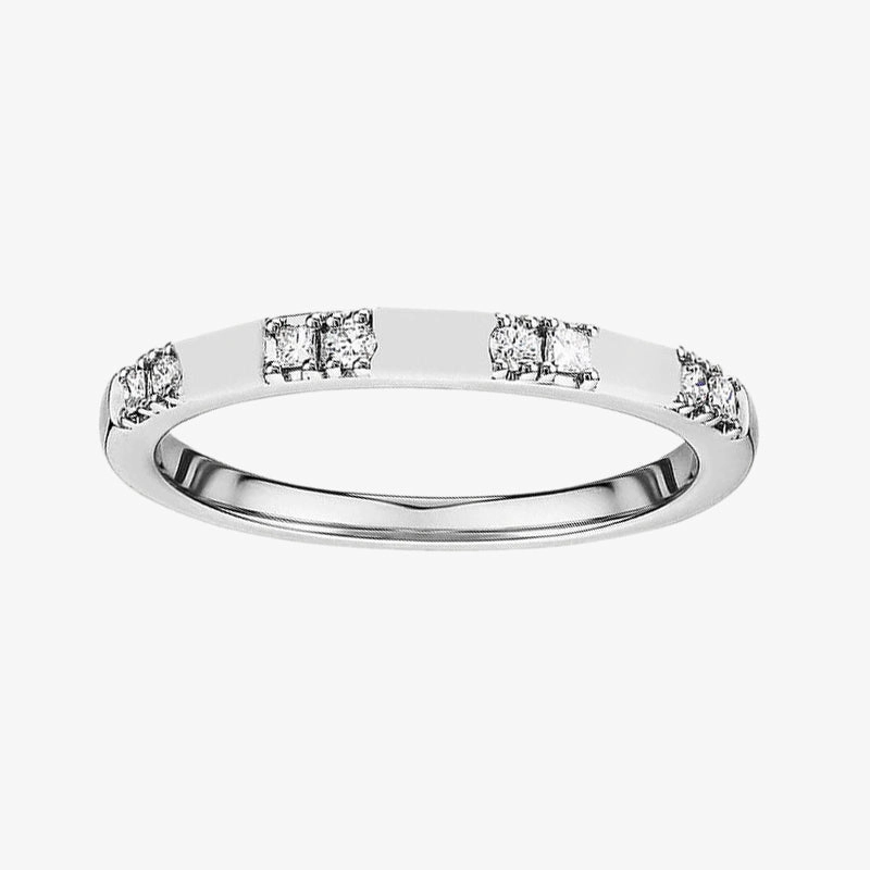 Occasion Look Sterling Silver CZ Band Ring