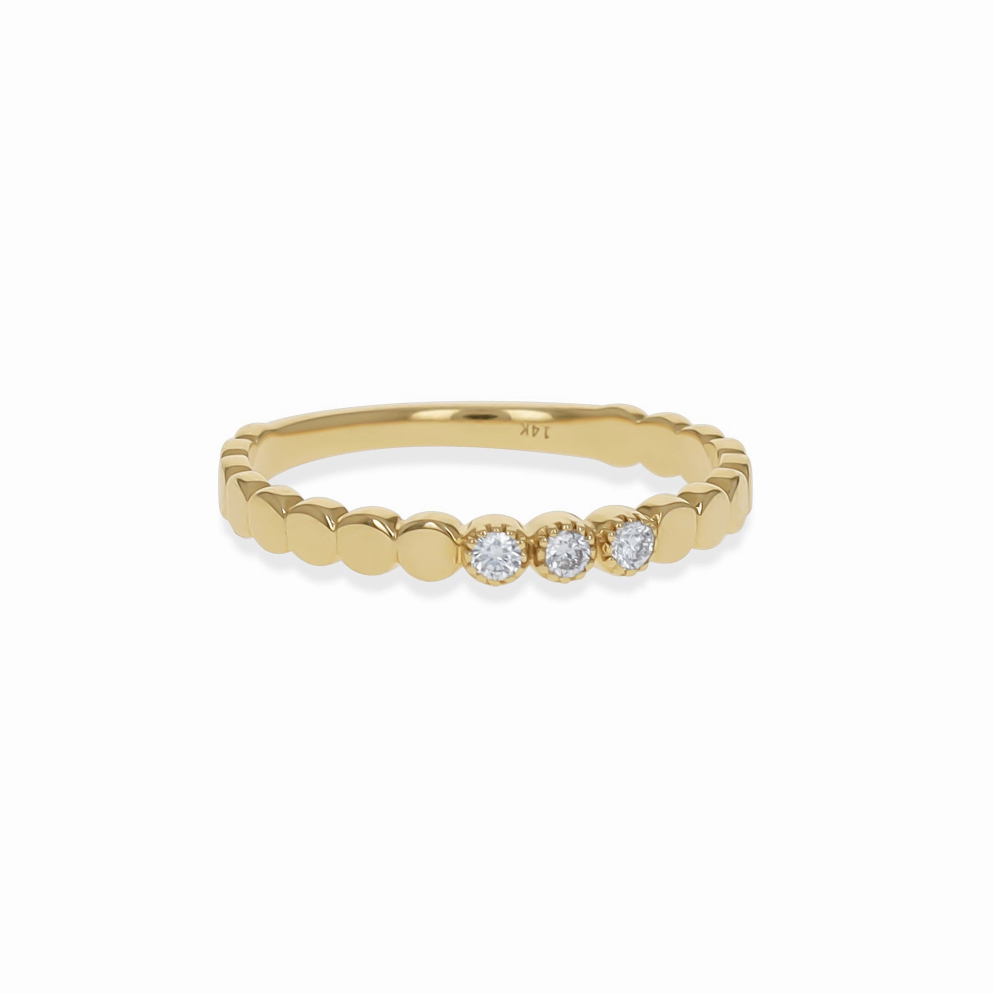 Everyday Essential Diamond Modern Circle Ring