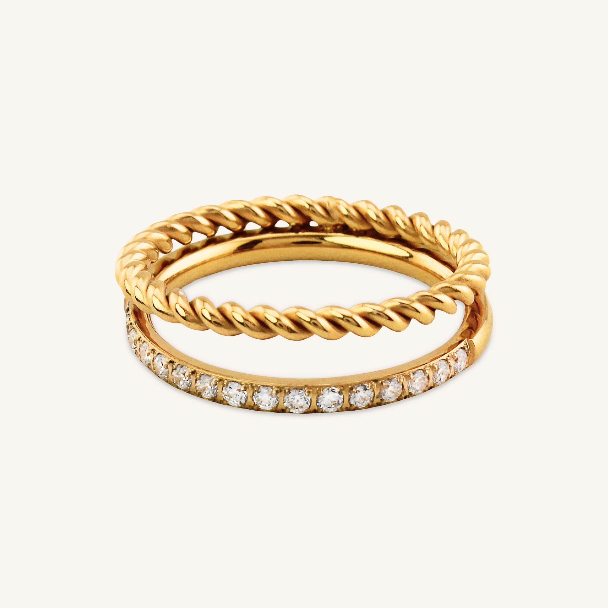 Elegant Insignia Anniversary Choice DOUBLE RING