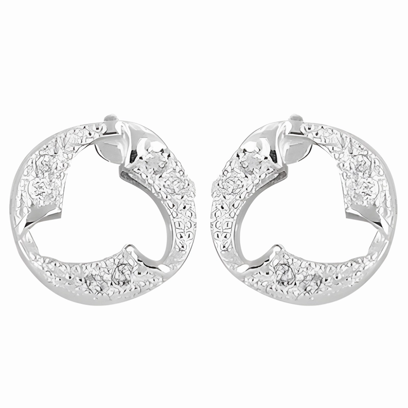 Night Piece Affordable Element Stunning Fashion Cubic Zirconia Silver Earrings - Shop Now
