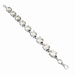 Full Composites Shop the Latest 925 Sterling Silver White Zirconia Gemstone Bracelets - Trendy CZ Bracelets