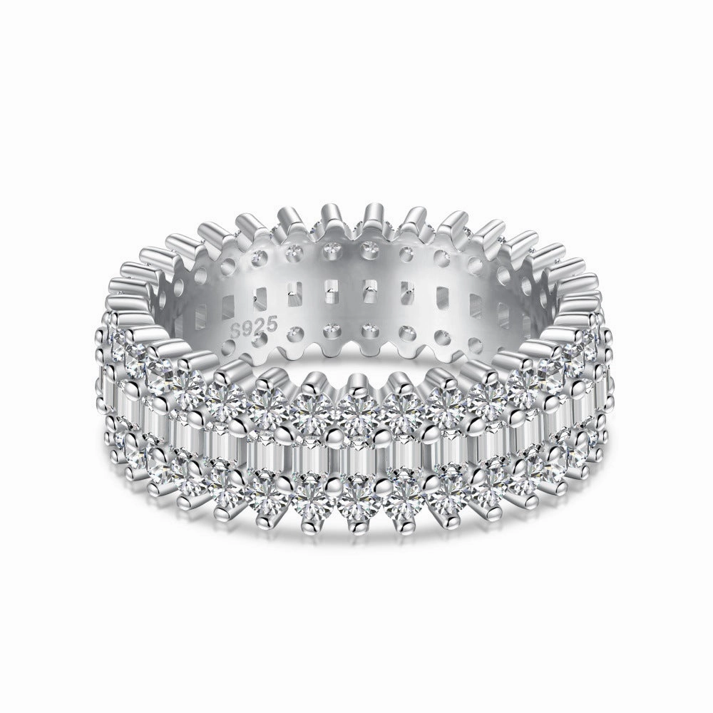 Couple Gift Modern Emblem Ring | S925 | CZ