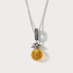 Casual Fit Chic Gifts Silver Pineapple Pendant Necklace