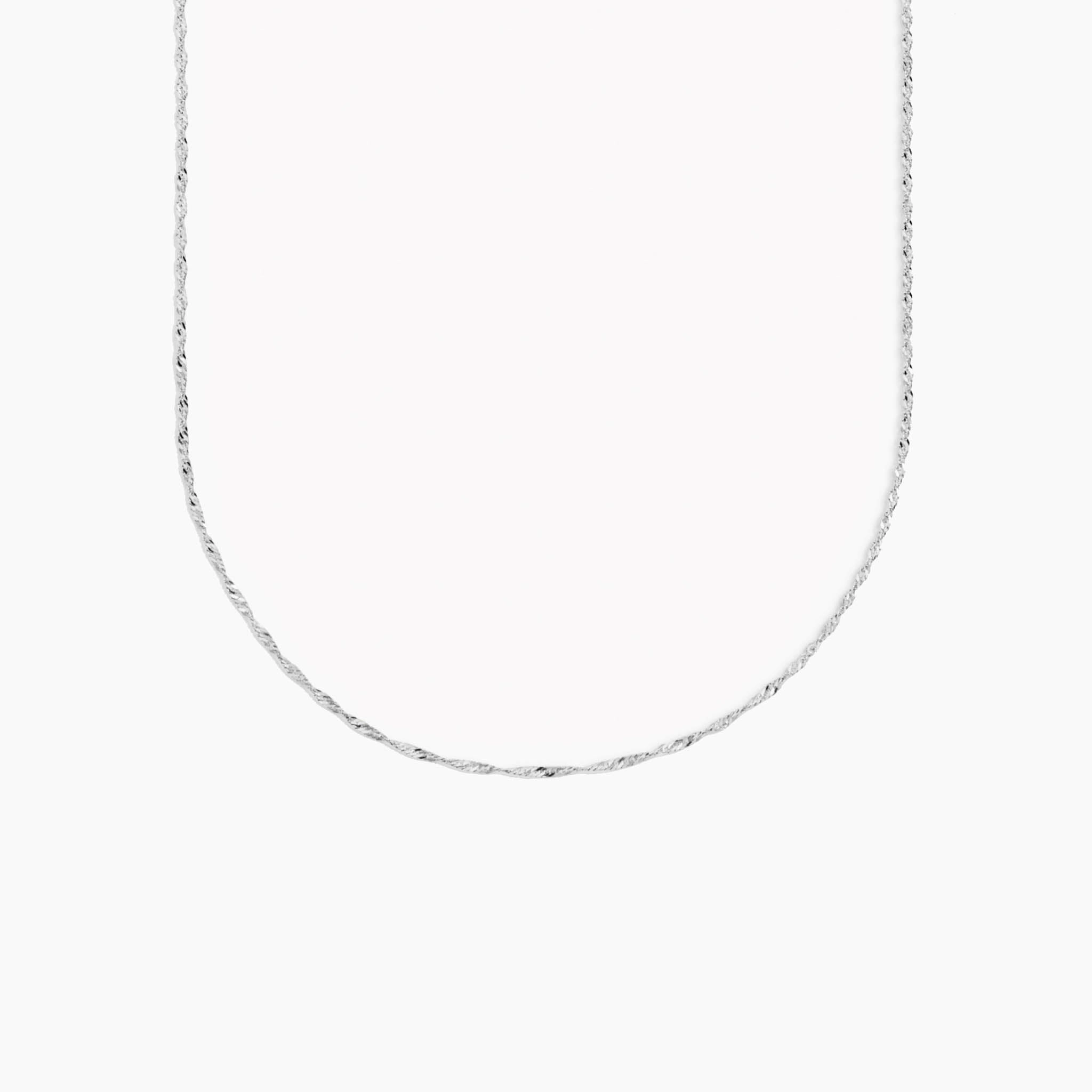 Silver Singapore Chain - Leknes Lovely Style