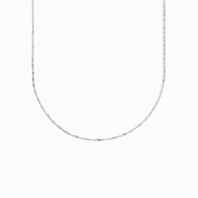 Silver Singapore Chain - Leknes Lovely Style