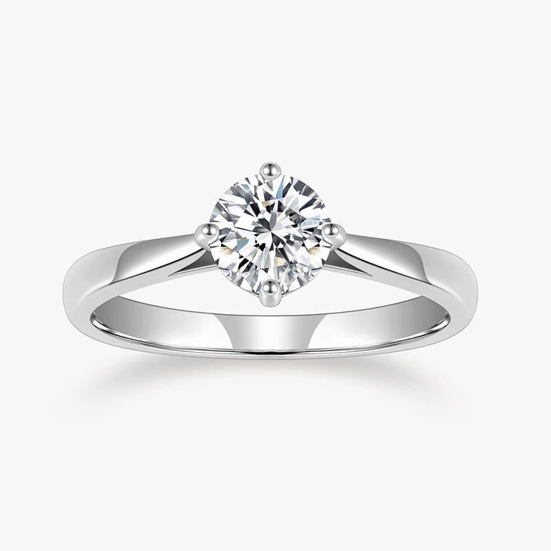 Elegant Fashion Sophisticated Touch Round Cut Zirconia Solitaire Ring