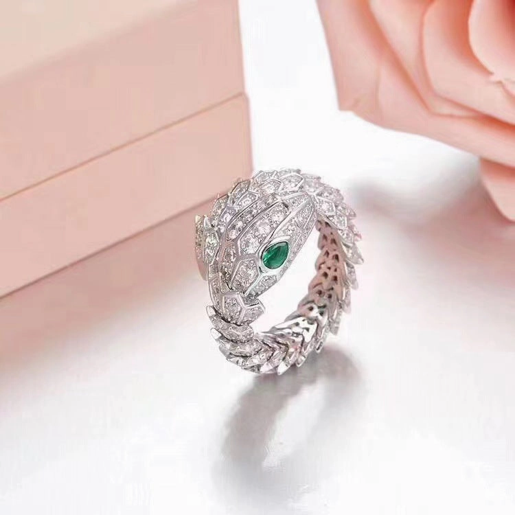 Artisan Craft Snake Ring | CZ | S925