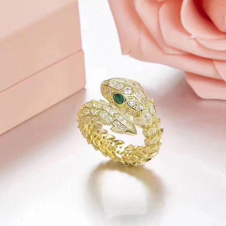 Party Vibe Snake Ring | CZ | S925