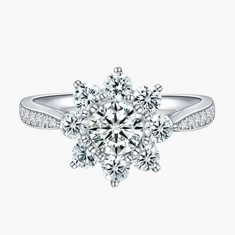 Snowflake Ring in 925 Sterling Silver Luxe Essentials Luxury Shine