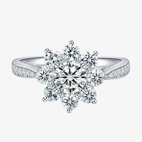 Occasion Perfect Urban Pop Snowflake Ring in 925 Sterling Silver