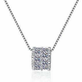 Glow Up Look 1.6 Carat Moissanite Pendant Necklace | S925 Sterling Silver