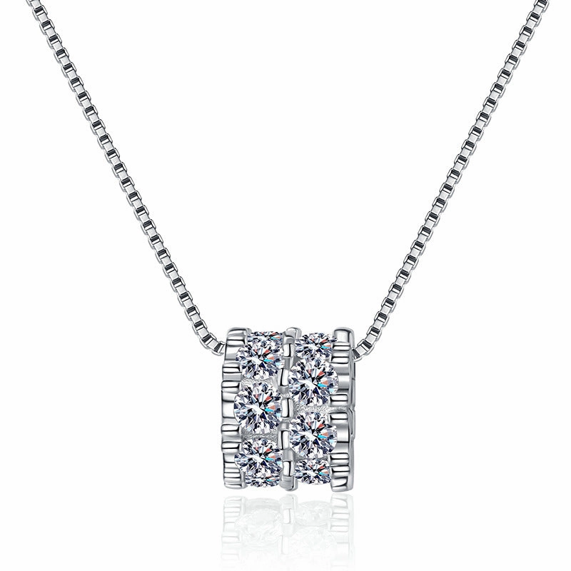 Glow Up Look 1.6 Carat Moissanite Pendant Necklace | S925 Sterling Silver