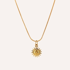 Distinctive Accessory Intricate Work SOLEIL SUN CHARM NECKLACE