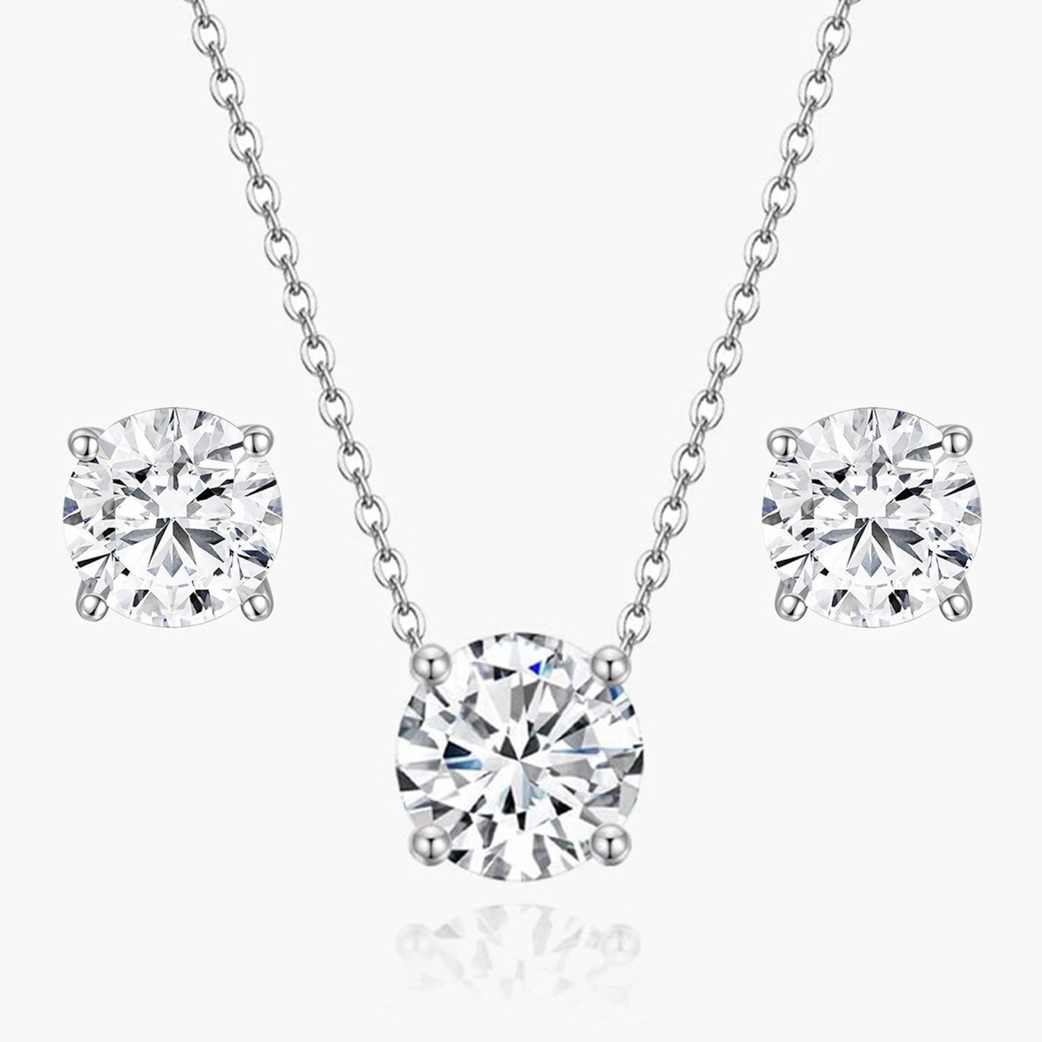 Polished Mood Solitaire 1.0ct CZ Set in Sterling Silver