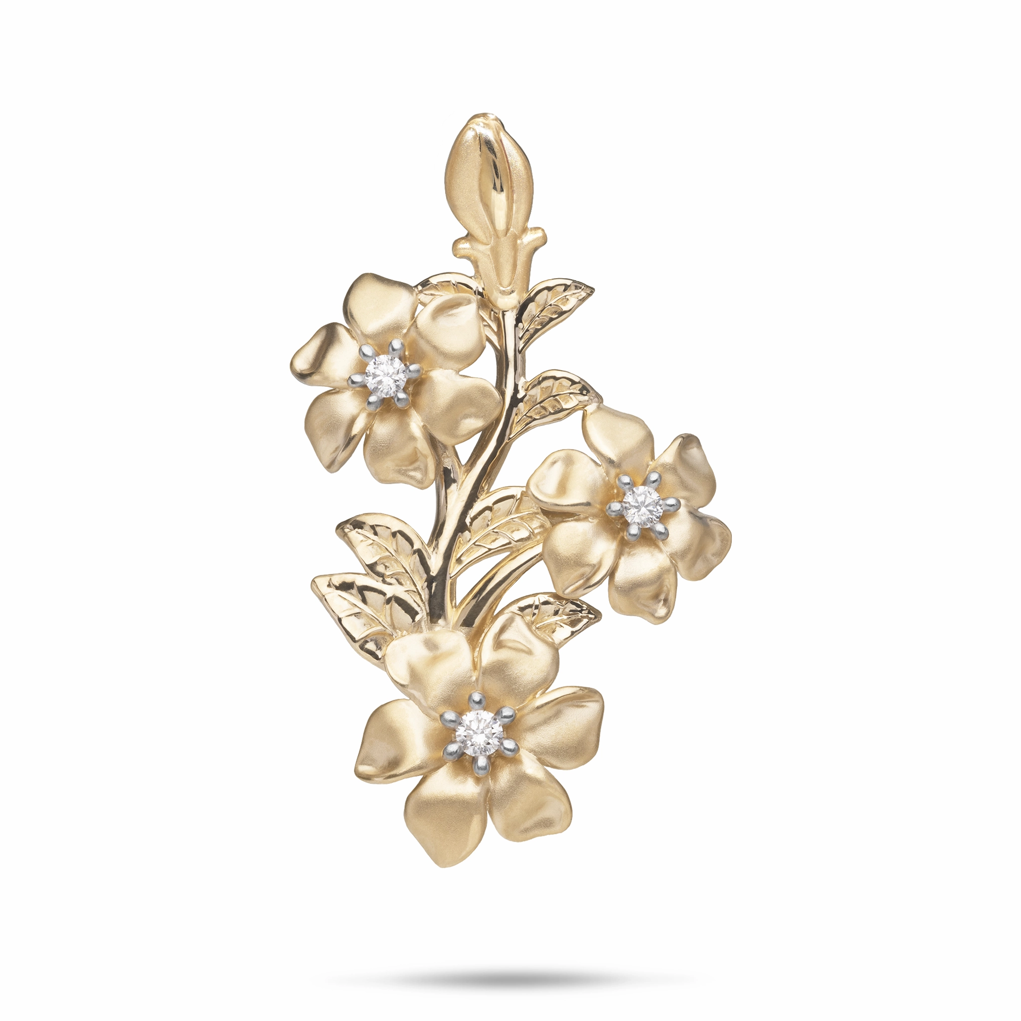 N????? Pendant in Gold with Diamonds - 40mm Work Outfit