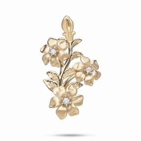 N????? Pendant in Gold with Diamonds - 40mm Work Outfit