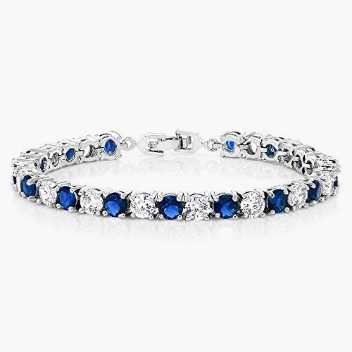 Sparkling Round Cubic Zirconia Women's Tennis Bracelet Evening Collection
