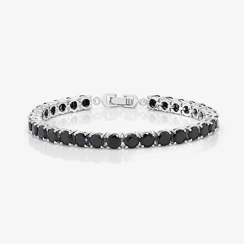 Sparkling Round Cubic Zirconia Women's Tennis Bracelet Weekend Outfit