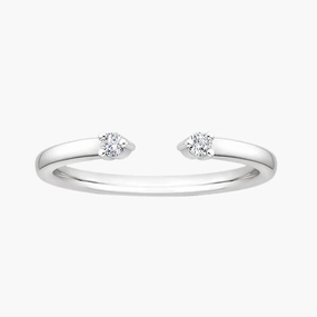 Radiant Touch Stackable Women's Engagement Ring