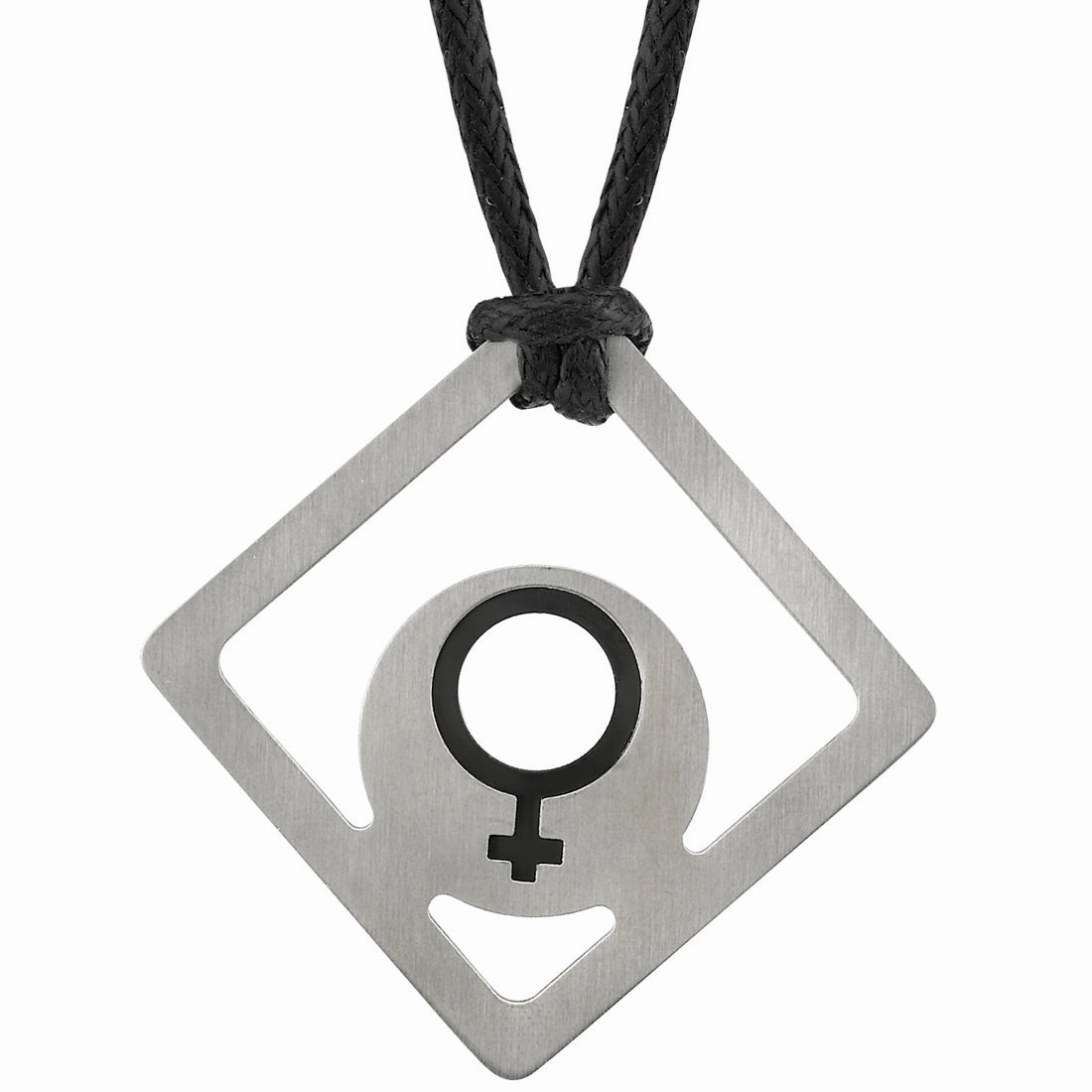 Stainless Steel Star of Venus Pendant Exhibiting Item