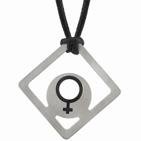 Stainless Steel Star of Venus Pendant Exhibiting Item