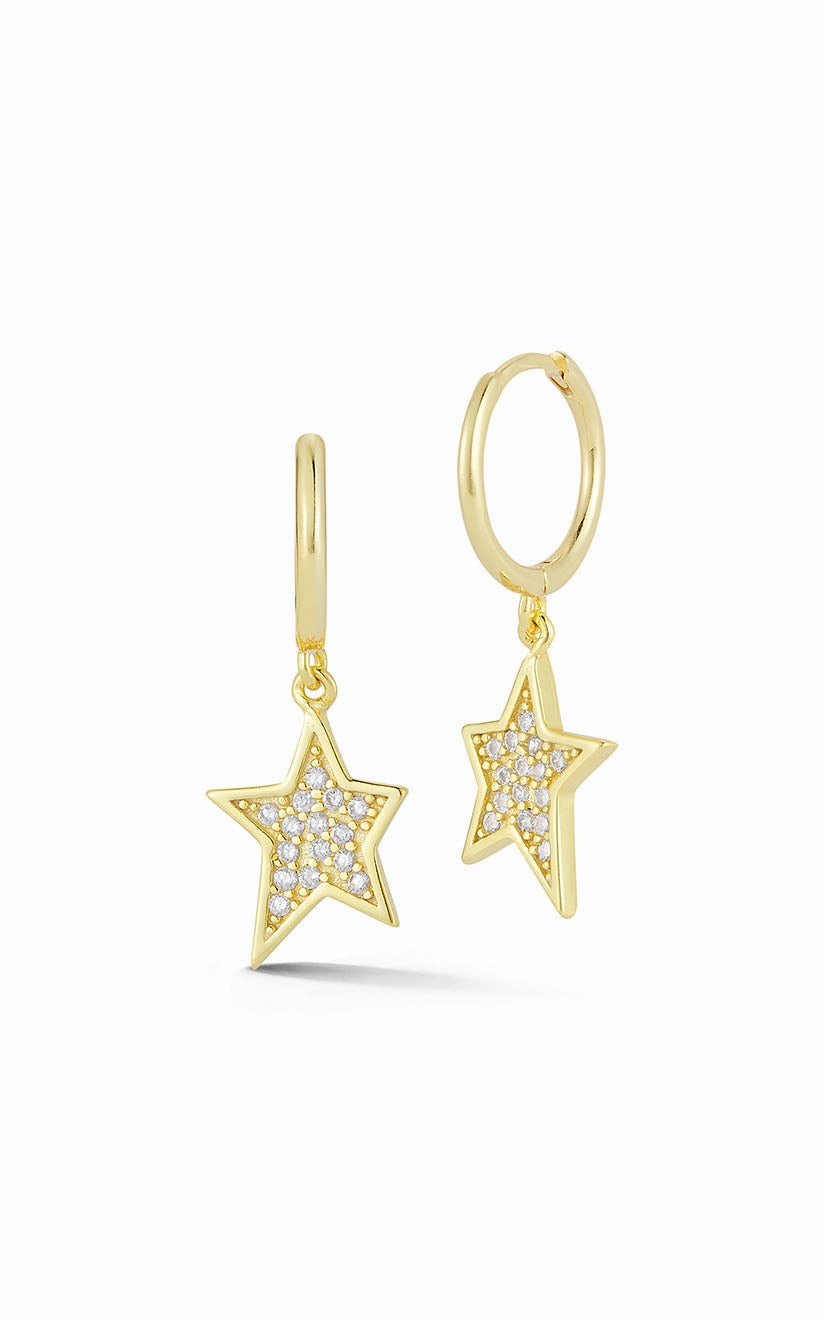 Timeless Trend Star Charm Huggie Earring