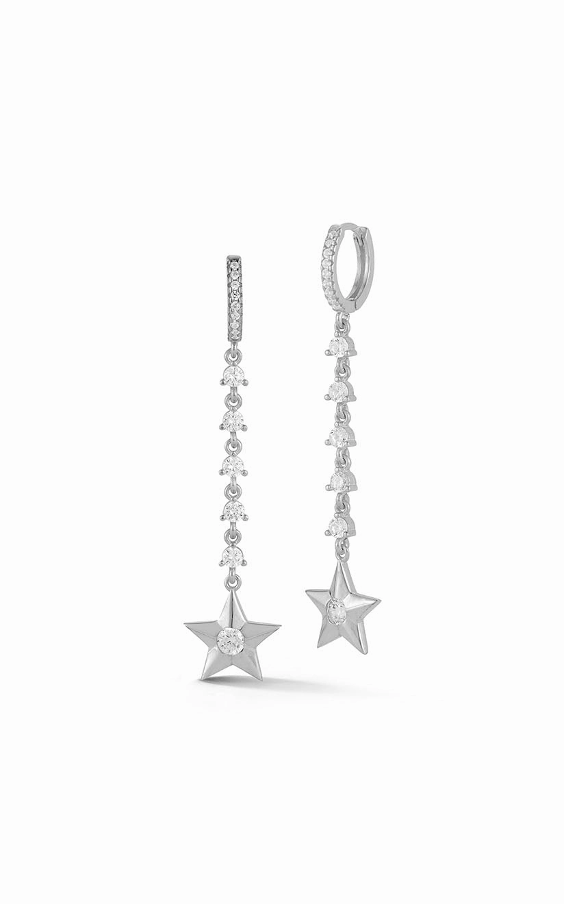 Star Drop Huggie Earring Flawless Style