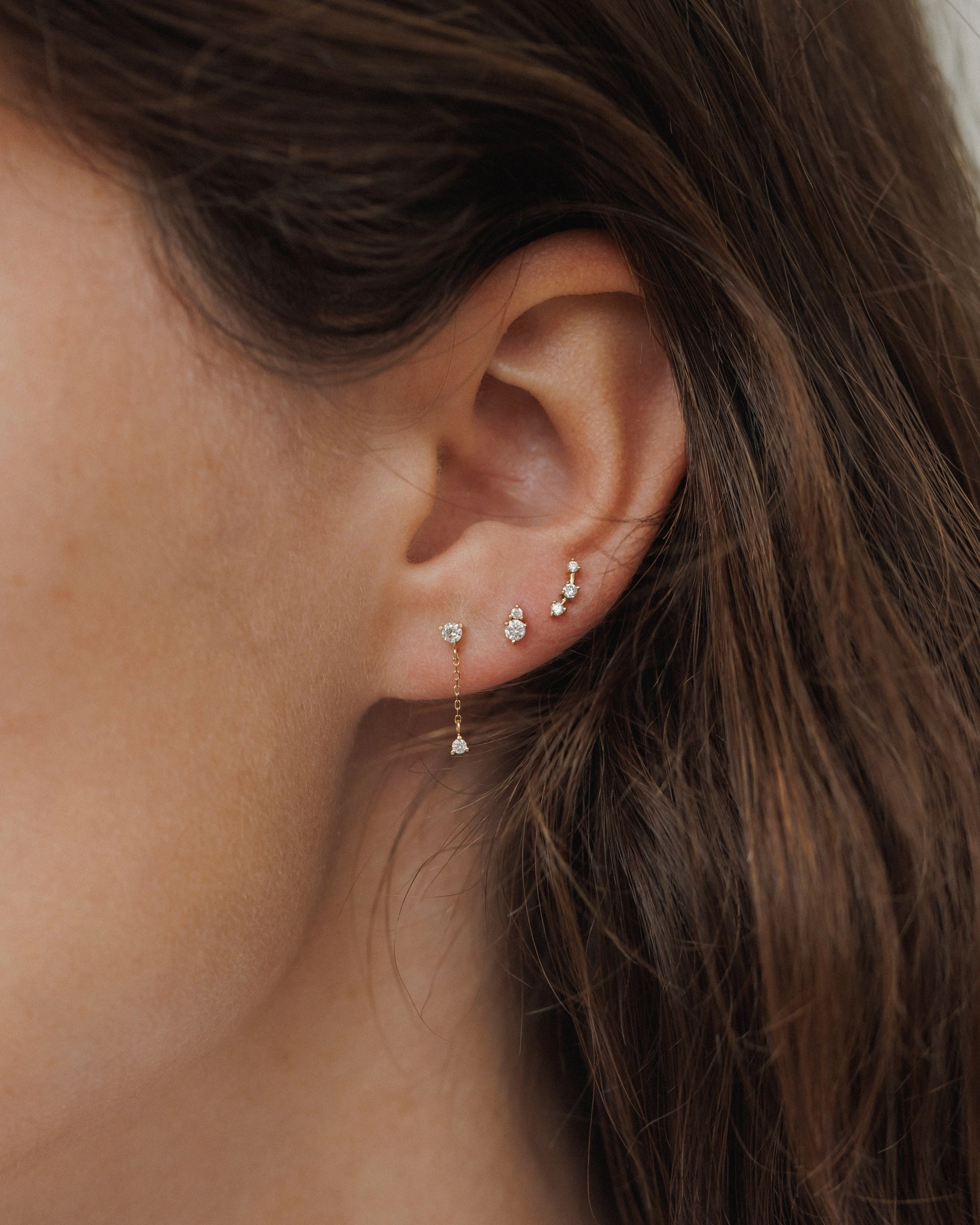 Romantic Layer Stargazer Diamond Stud Set