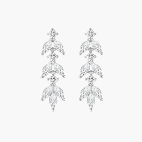 Elegant Highlight Delicate Layer Statement Dangling Long Earrings