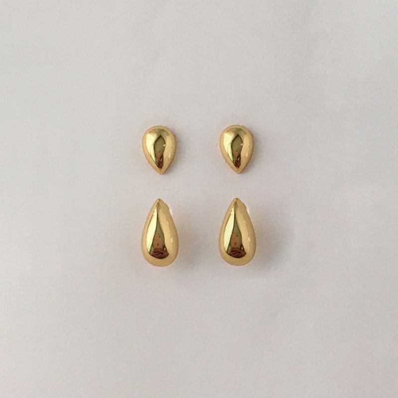 Contemporary Trinket Festive Item Morning Dew 2-Way Dainty Stud Earrings 18K Gold/Silver