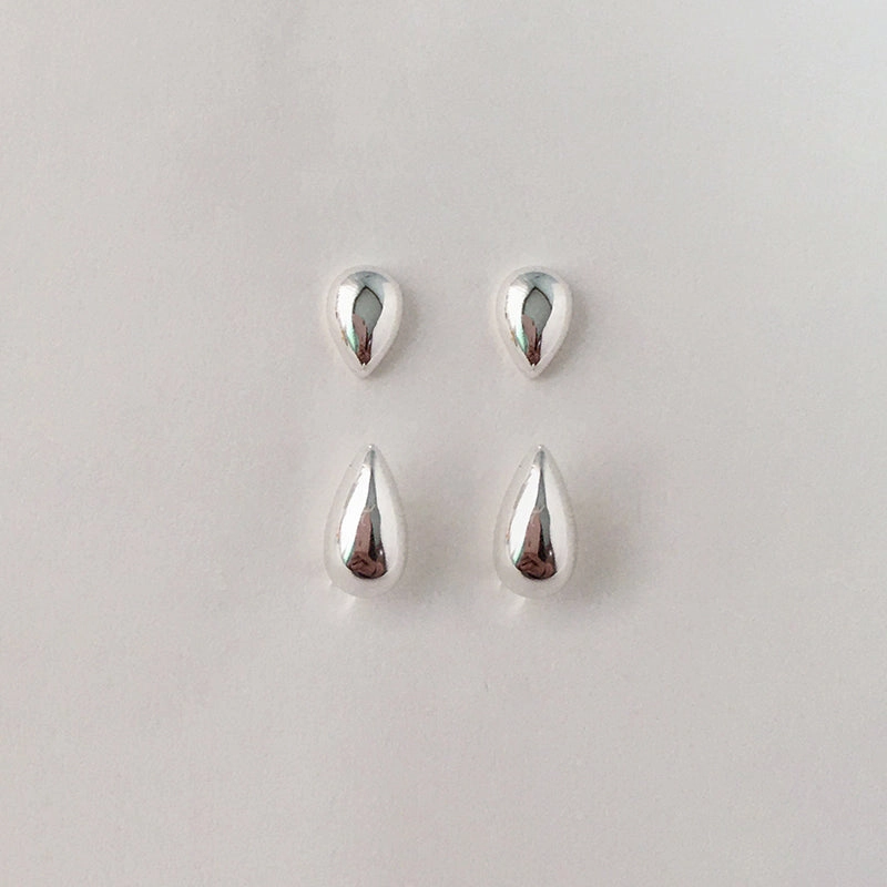 Ornate Accessory Morning Dew 2-Way Dainty Stud Earrings 18K Gold/Silver