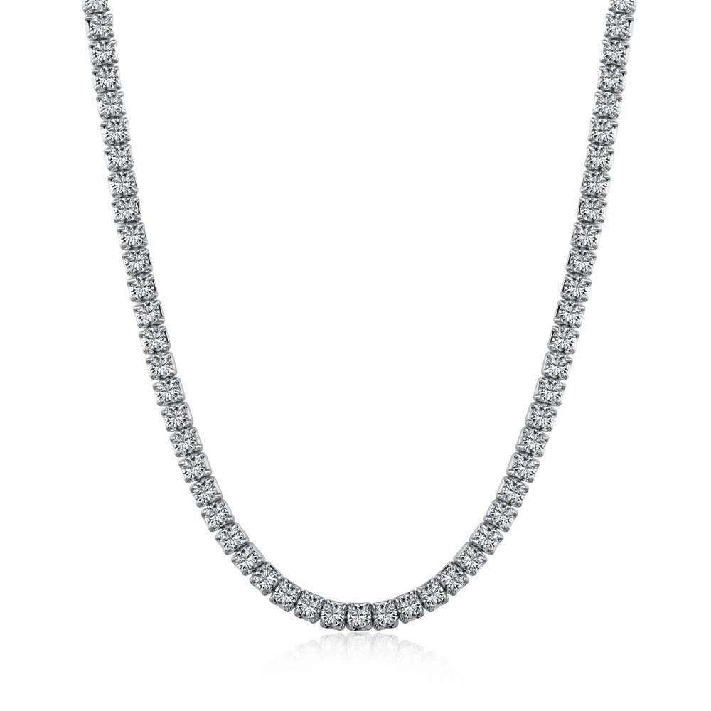 Sterling Silver Tennis Chain Necklace | S925 | CZ Gift Idea
