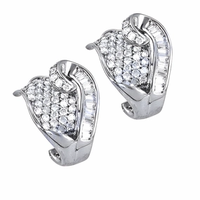 Top Trending Cubic Zirconia Silver Earrings - Popular Designs Gorgeous Feature