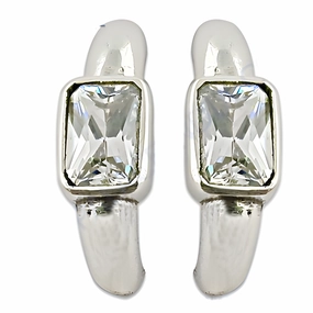 Stunning 925 Sterling Silver Cubic Zirconia Earrings - Dazzling Gemstone Jewelry Durable Vibe