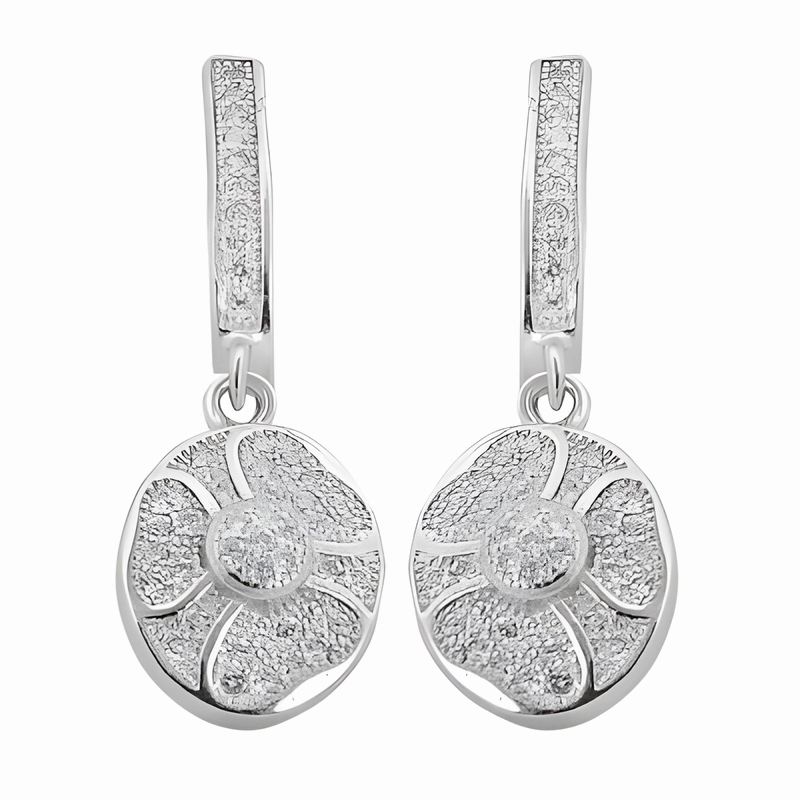 Lightweight Appearance Stunning Designer Cubic Zirconia Silver Earrings - Shop Now