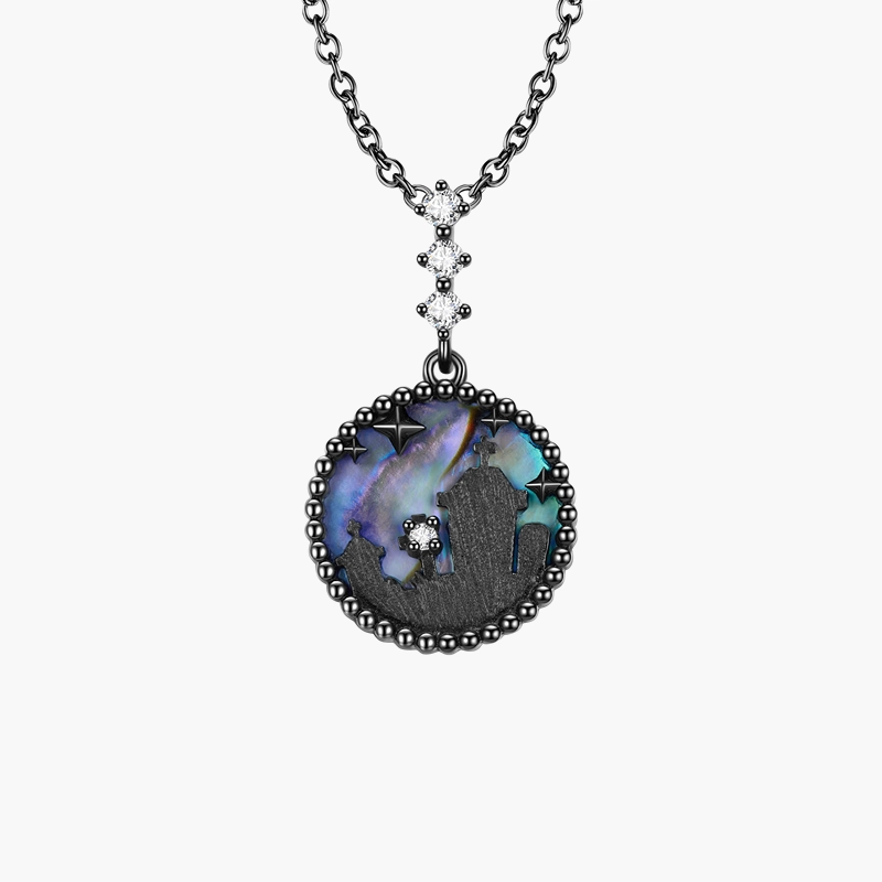 Stunning Fashion Halloween Pendant Necklace High Polish